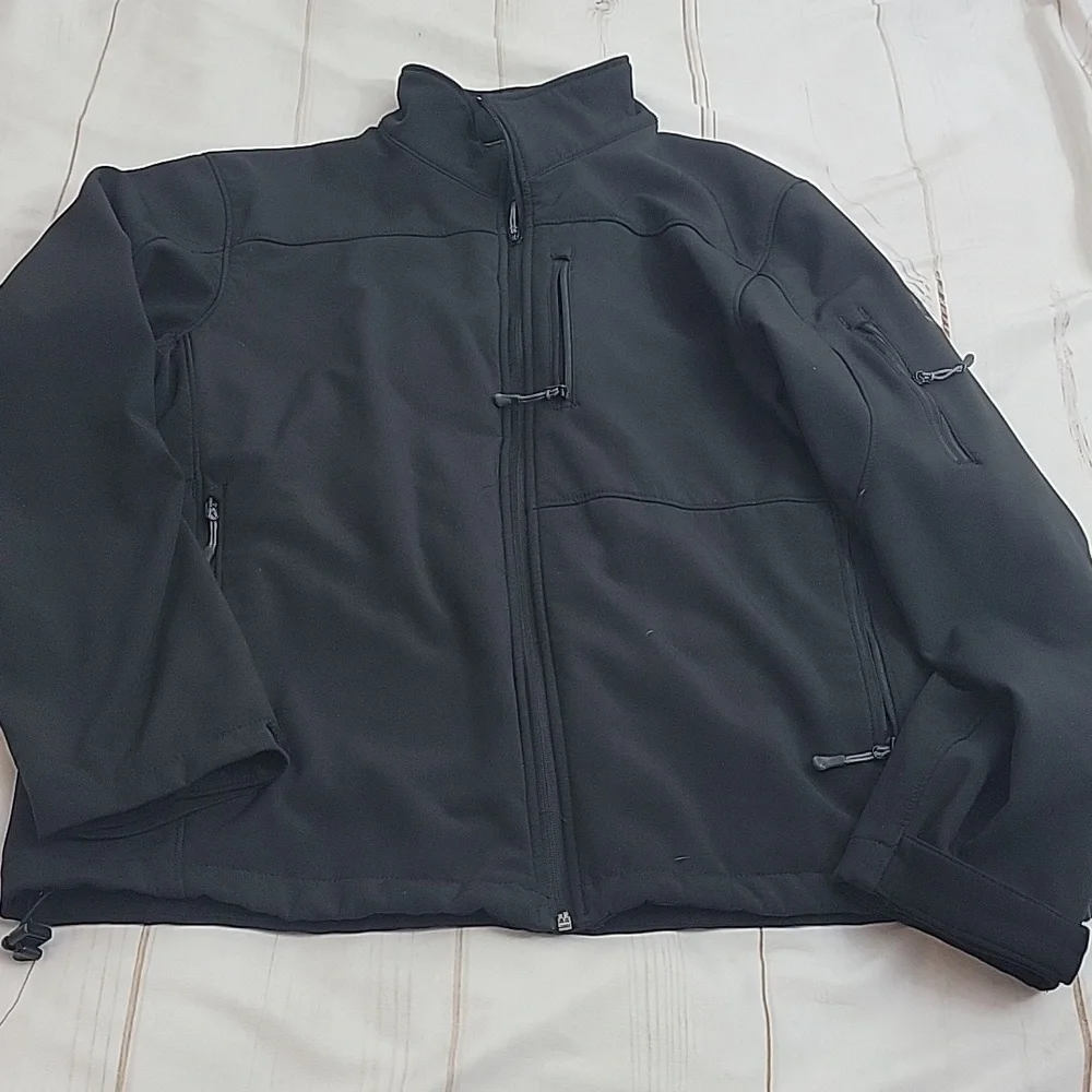Zeroxposur Mens Black Winter Coat Waterproof Windproof Lined Ski Ready size XL